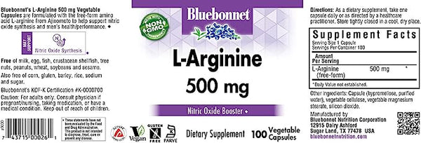L-Arginine 500 mg 50 caps