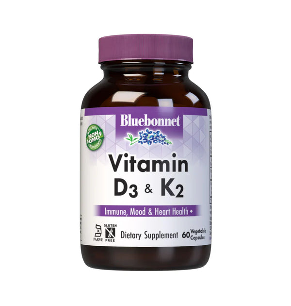 Bluebonnet Vitamin D3 & K2