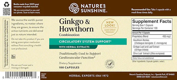 Ginkgo & Hawthorn Combo