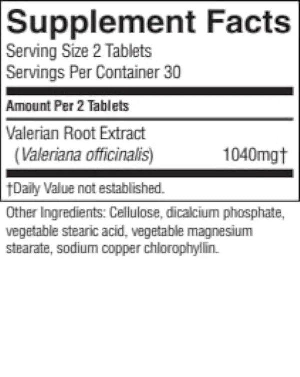 Valerian Root Extract T/R (60 Tabs)