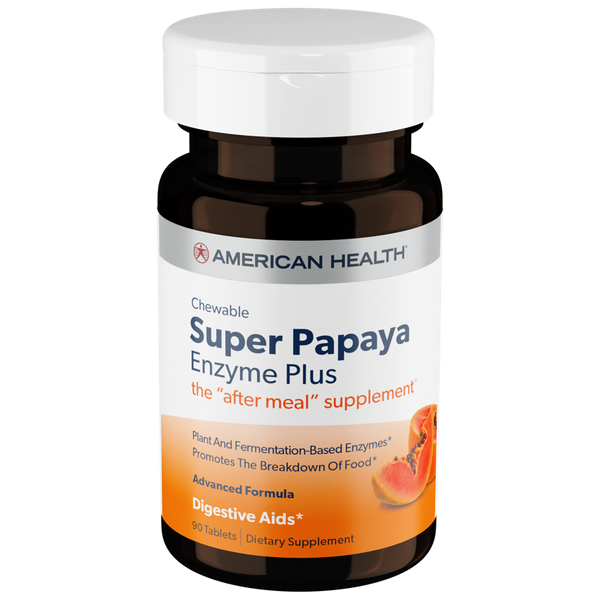 American Health Super Papaya Enzyme, Chewable 180 tablets