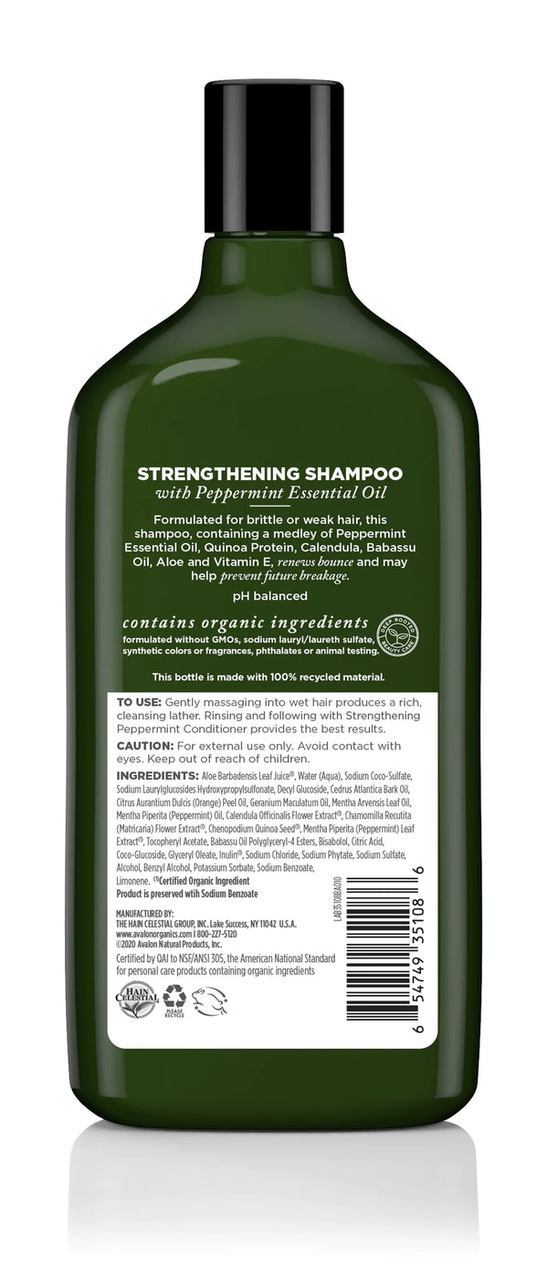 Avalon Organics Strengthening Shampoo Peppermint