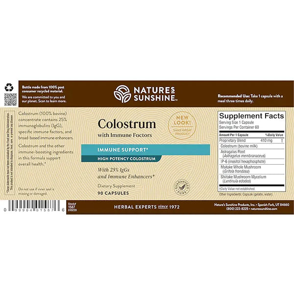 Colostrum w/ Immune Factors