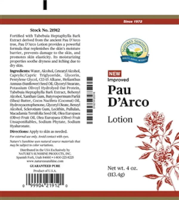 Pau D'Arco Lotion