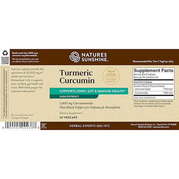 Turmeric Curcumin (60 Capsules)