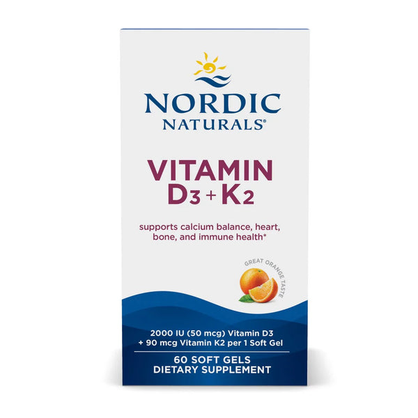 Vitamin D3 + K2 60 soft gels