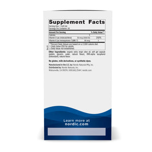 Vitamin D3 + K2 60 soft gels