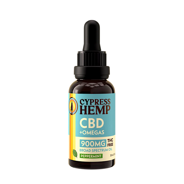 Broad Spectrum CBD + OMEGAS Oil - (900mg - Peppermint)
