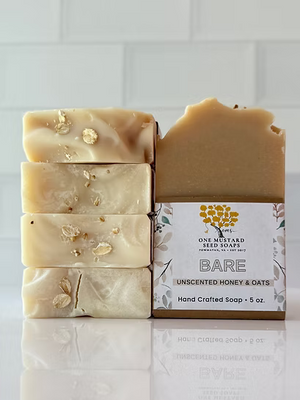 BARE - UNSCENTED OATMEAL AND HONEY SOAP