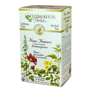 Celebration Herbals Hops Flowers w/ Lemongrass Tea, Organic