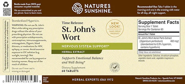 St. John's Wort Concentrate Time-Release