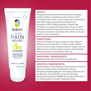 Kalaya Extra Strength Pain Relief with Massage Applicator