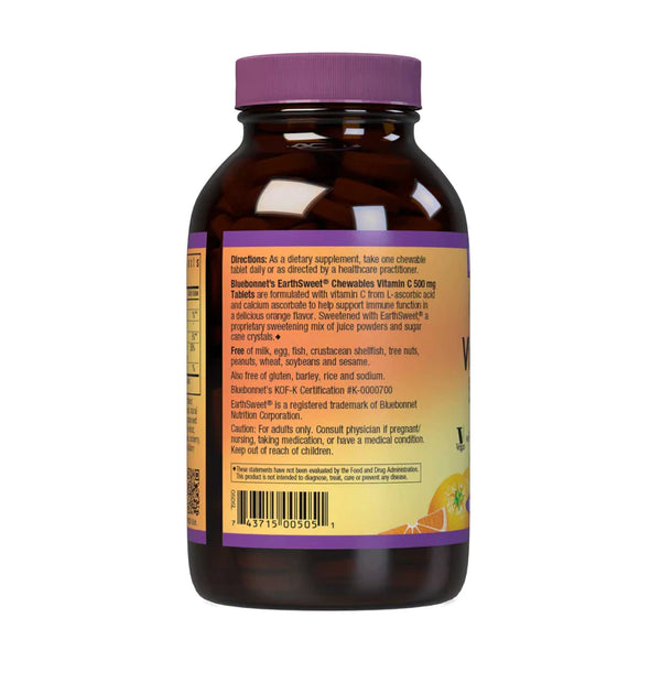 EARTHSWEET CHEWABLES VITAMIN C-500 mg