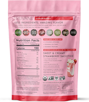 Truvani Plant Based Protein Powder, Strawberry