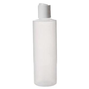 8 oz Natural Plastic Bottle with Disc-top Cap