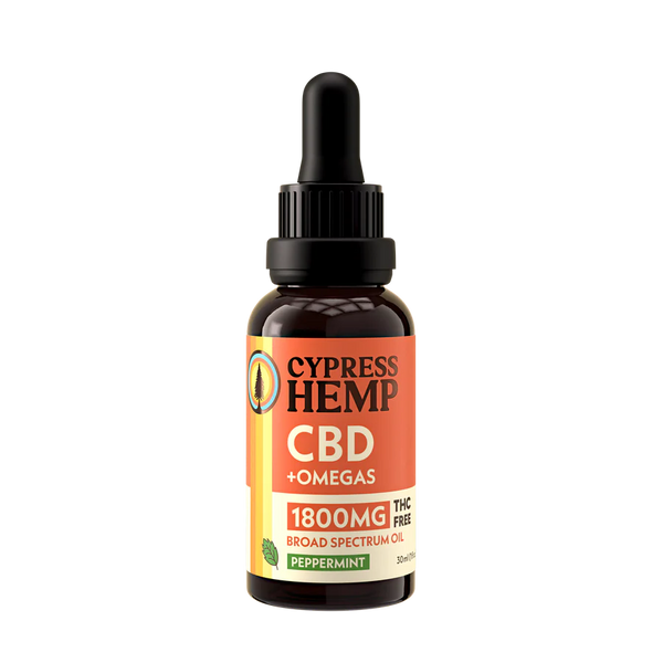 Broad Spectrum CBD + OMEGAS Oil - (900mg - Peppermint)