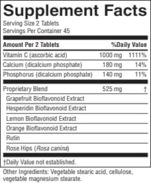 Vitamin C Citrus Bioflavonoids