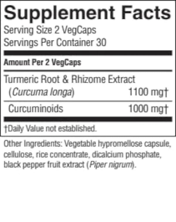 Turmeric Curcumin (60 Capsules)