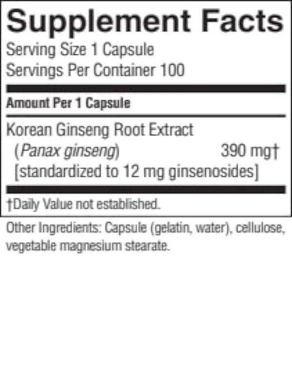 Ginseng, Korean