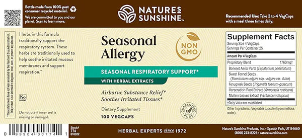 Seasonal Allergy 100 caps