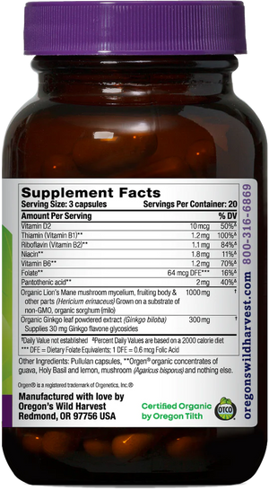 Lion's Mane Plus, Organic Capsules