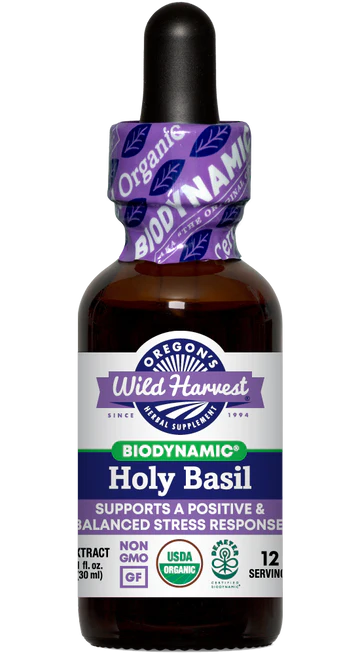 Holy Basil, Biodynamic Herbal Tonic 1 oz
