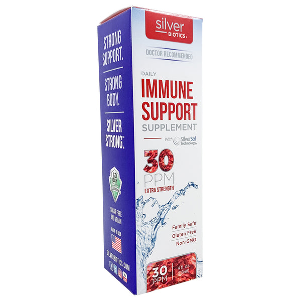 Silver Biotics Extra Strength Immune Support Supplement 30 PPM