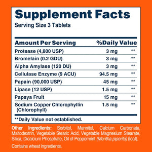 American Health Super Papaya Enzyme, Chewable 180 tablets