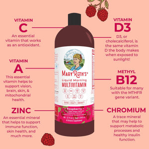 Liquid Morning Multivitamin - Raspberry