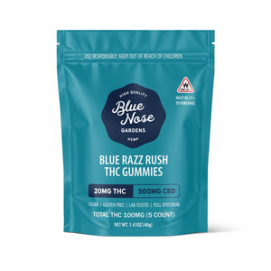 Blue Nose 20mg THC Gummies