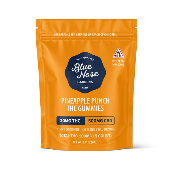 Blue Nose 20mg THC Gummies