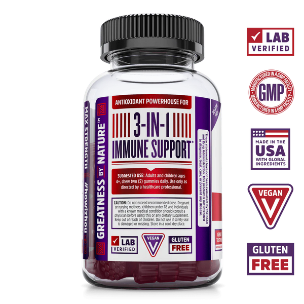 Elder-Mune Elderberry Gummies with Vitamin C & Zinc