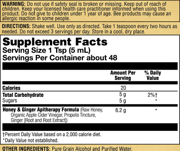 Ginger & Honey Soothing Syrup