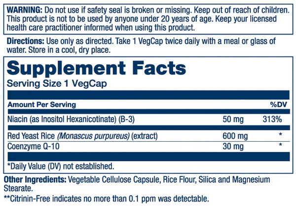 Solaray Red Yeast Rice COQ10
