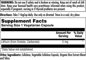 Lithium Orotate 5 mg