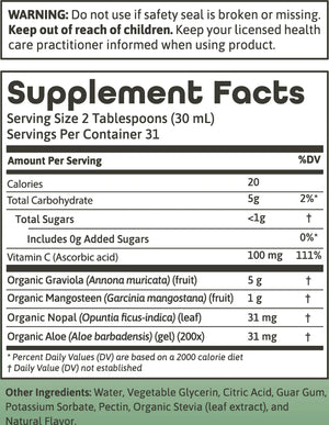 Graviola Blend with Mangosteen, Nopal and Aloe