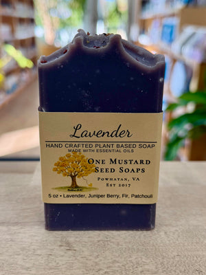 LAVENDER-HAND CRAFTED PLANT BASED SOAP WITH ESSENTIAL OILS