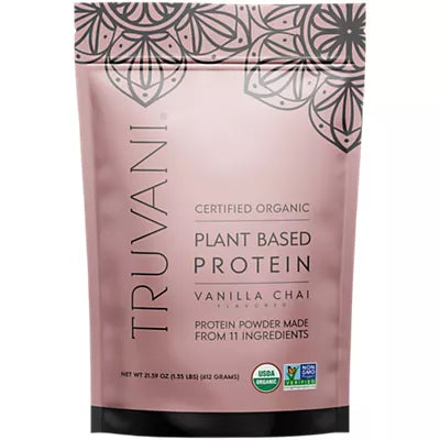 Truvani Certified Organic Plant Based Protein Powder - Vanilla Chai