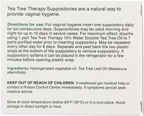 Tea Tree Therapy - Suppositories