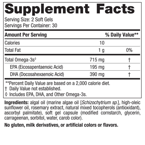 Algae Omega 60 softgels