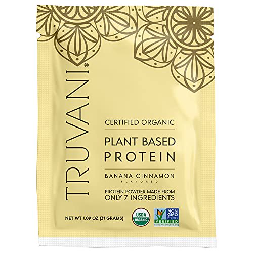 Truvani Certified Organic Plant Based Protein - Banana Cinnamon