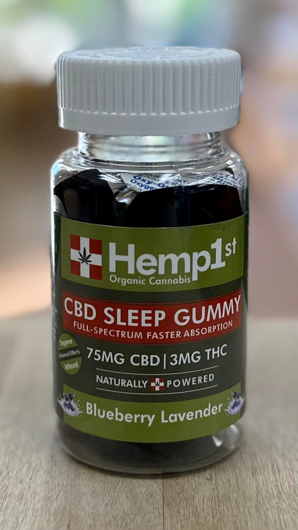 CBD Sleep Gummy 75mg - Blueberry Lavender