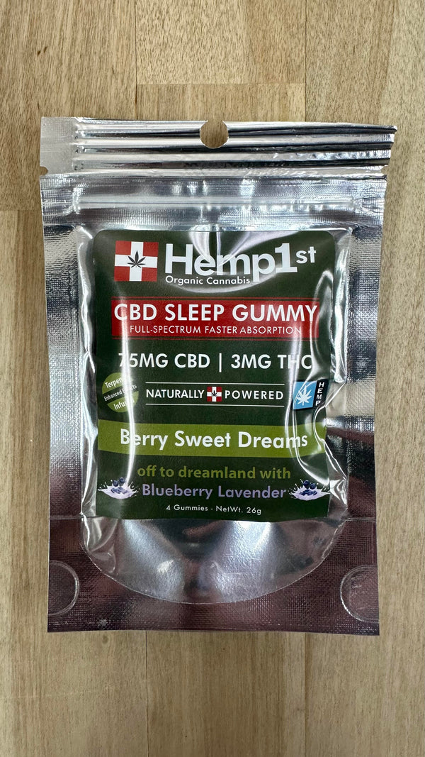CBD Sleep Gummy 75mg - Blueberry Lavender